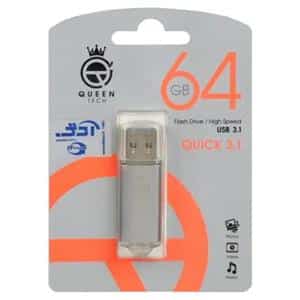 فلش مموری کویین تک مدل Quick ظرفیت 64 گیگابایت USB 3.1