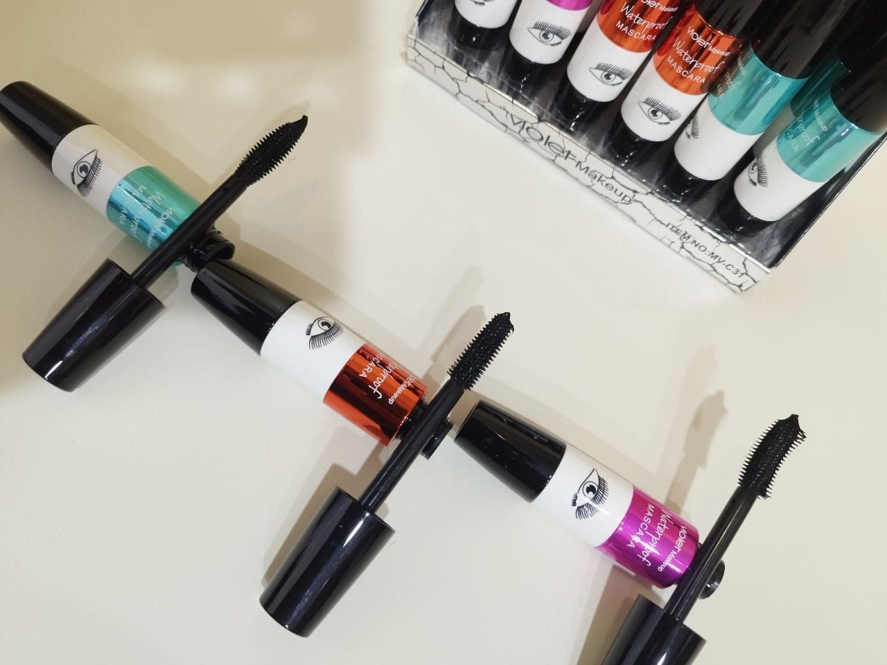 ریمل ضد آب ویولت Violet مدل MV-C31در ۳ مدل فرچه مختلف