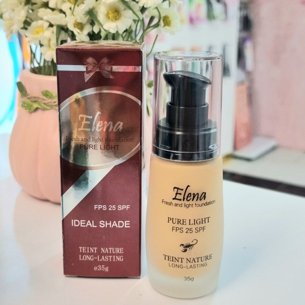 کرم پودر شیشه‌ای النا (Elena) مدل Pure Light حجم ۳۵ گرم
